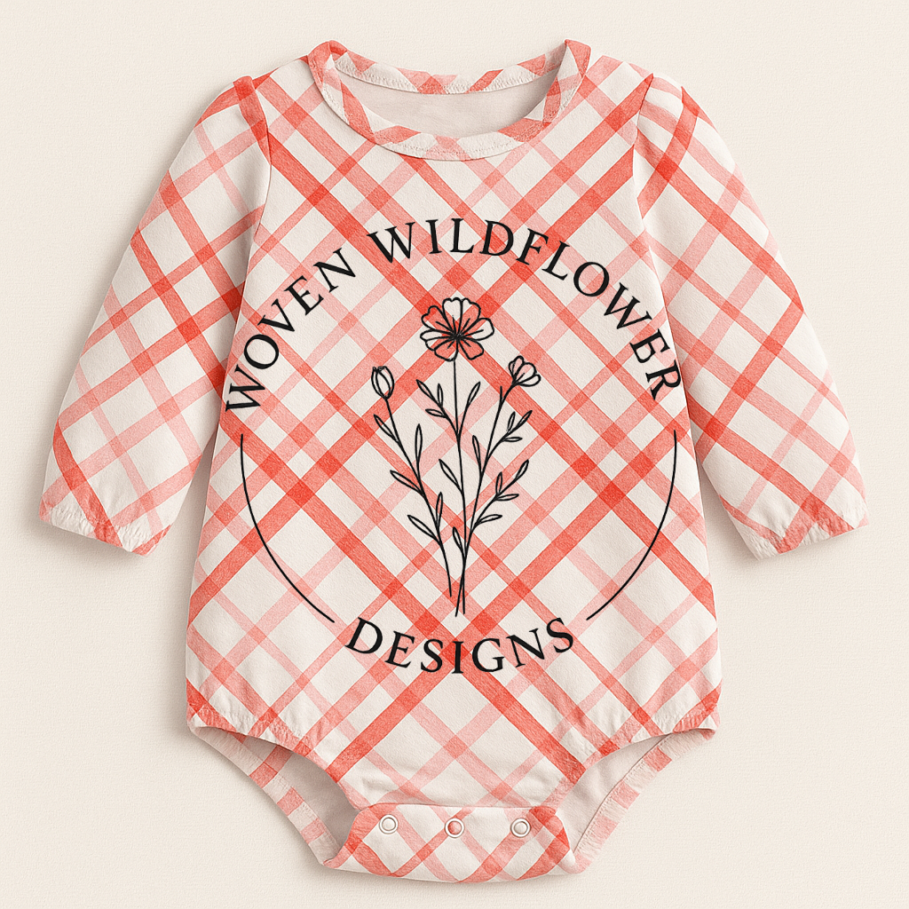 Candy Cane Plaid- Seamless Digital Design