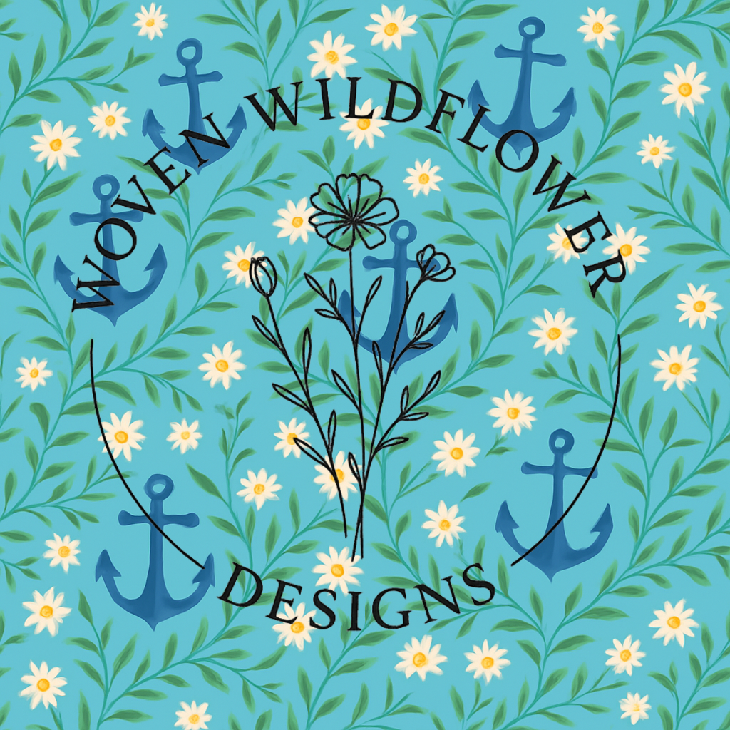 Anchors & Daisies- Seamless Digital Design