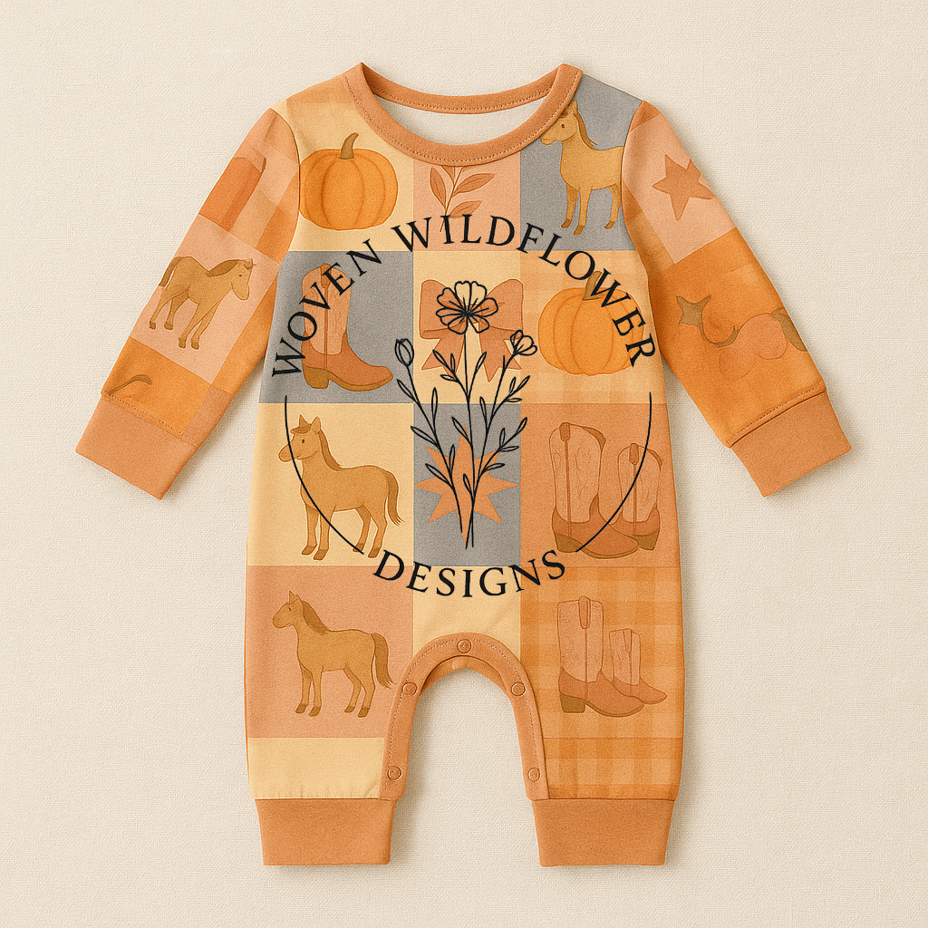 Western Coquette Fall Patchwork – Seamless Digital Design