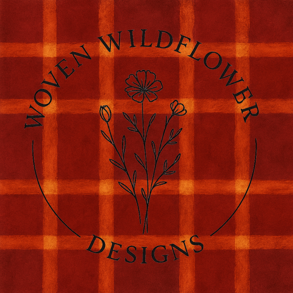 Warm Whimsical Plaid – Maroon & Rust | Seamless Digital Design