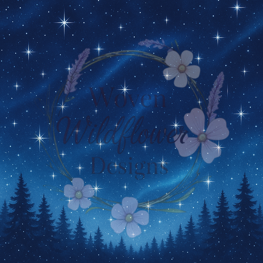 Polar Night Sky- Seamless Digital Design