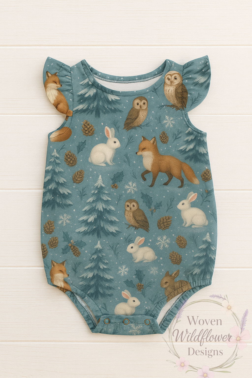 Woodland Winter- Seamless Digital Design