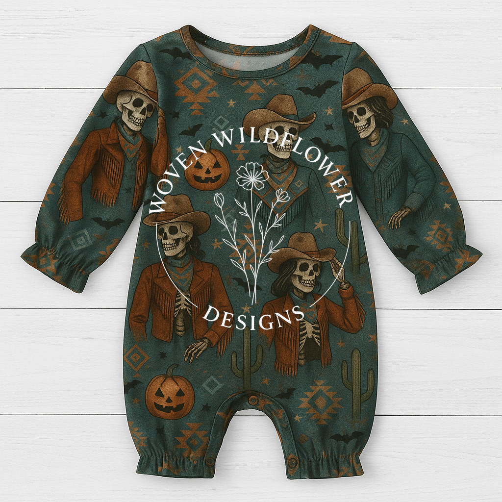 Spooky Desert Rodeo – Seamless Digital Design
