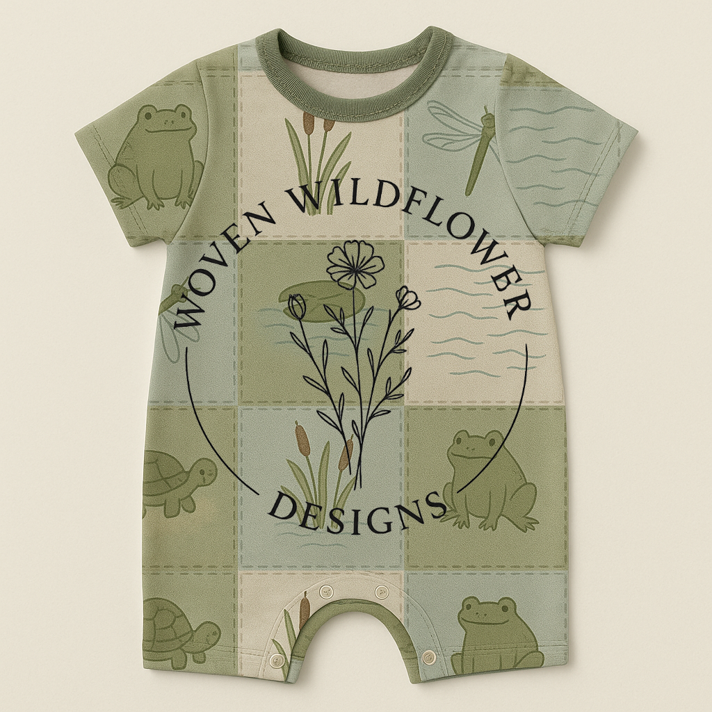 Swamp Critter Patchwork – Seamless Fabric Design