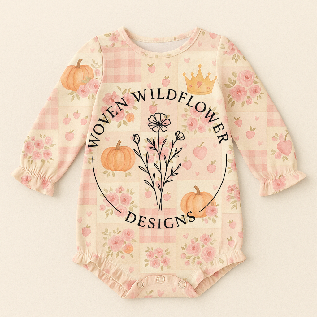 Enchanted Pumpkin Patchwork- Seamless Digital Design