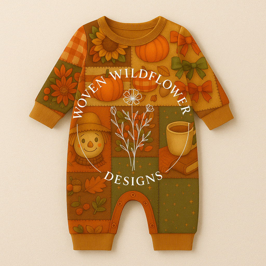 Cozy Autumn Patch- Seamless Digital Design