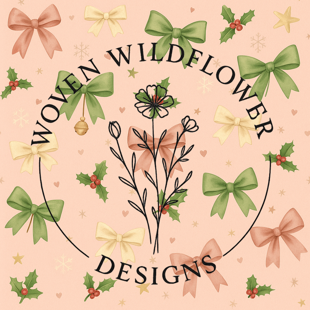 Christmas Coquette Bows- Seamless Digital Design