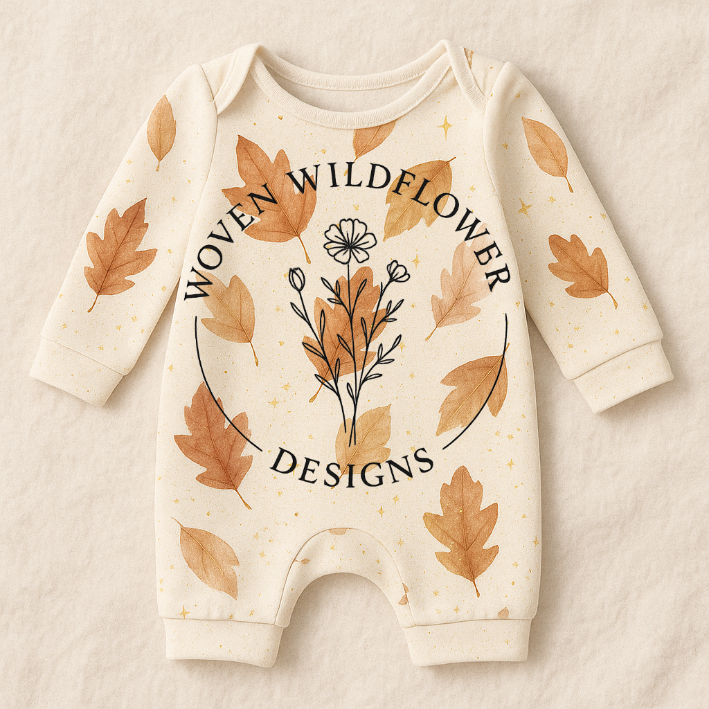 Falling Leaves & Sparkles – Seamless Digital Design