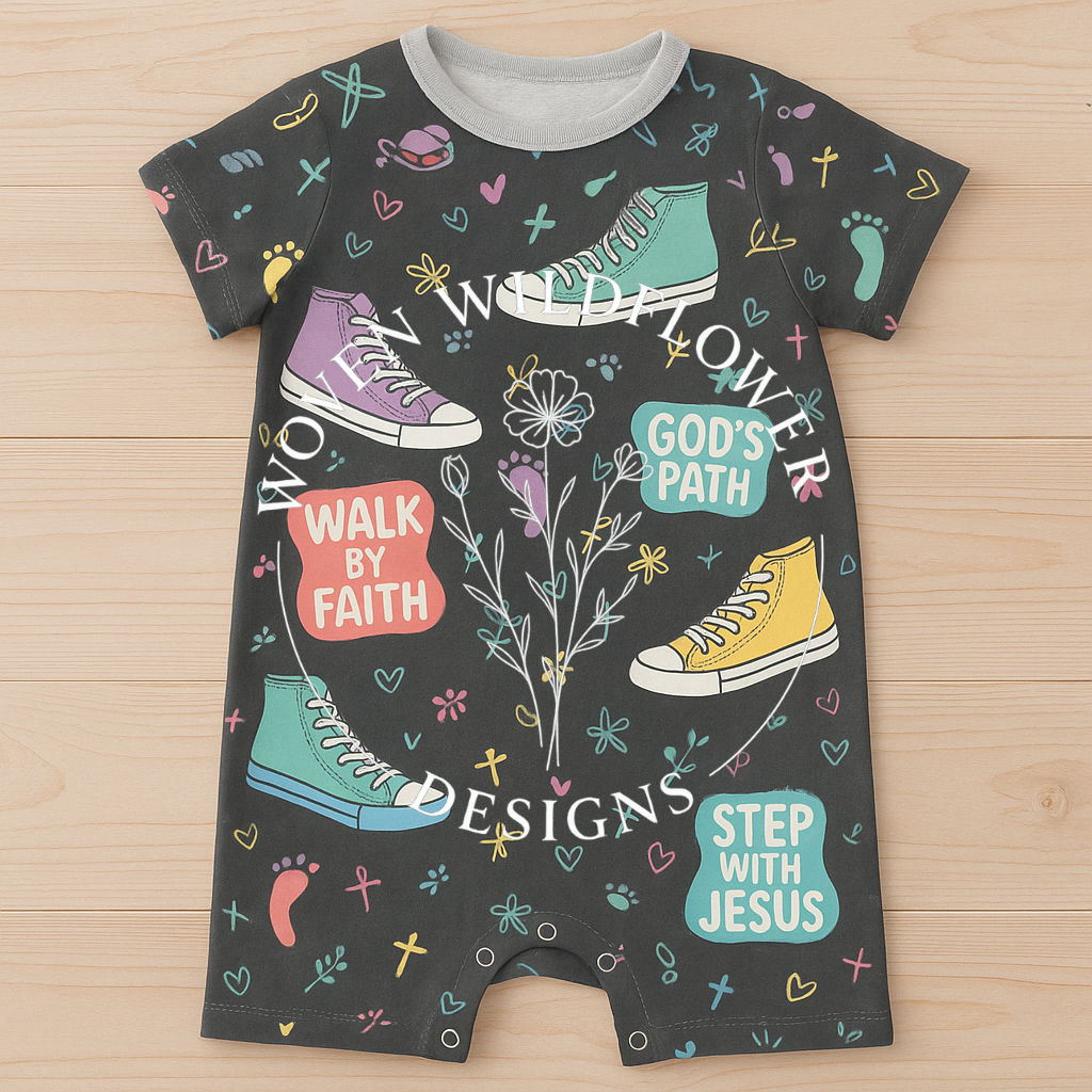 Walk by Faith Sneakers- Seamless Digital Design