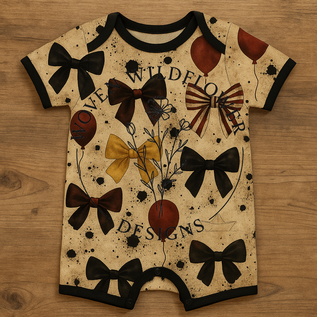 Creepy Clown Bows – Seamless Digital Design