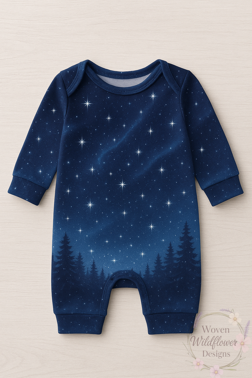 Polar Night Sky- Seamless Digital Design