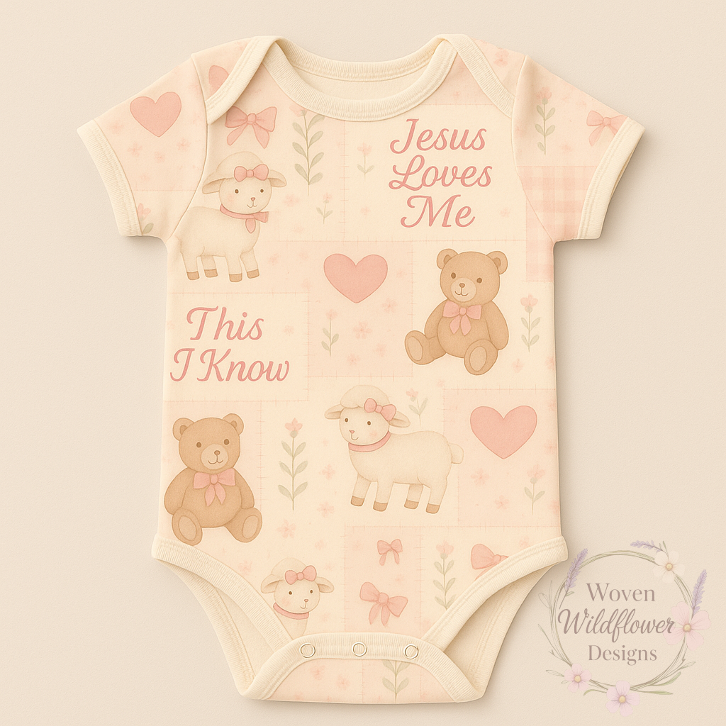 Jesus Loves Me- Seamless Digital Design