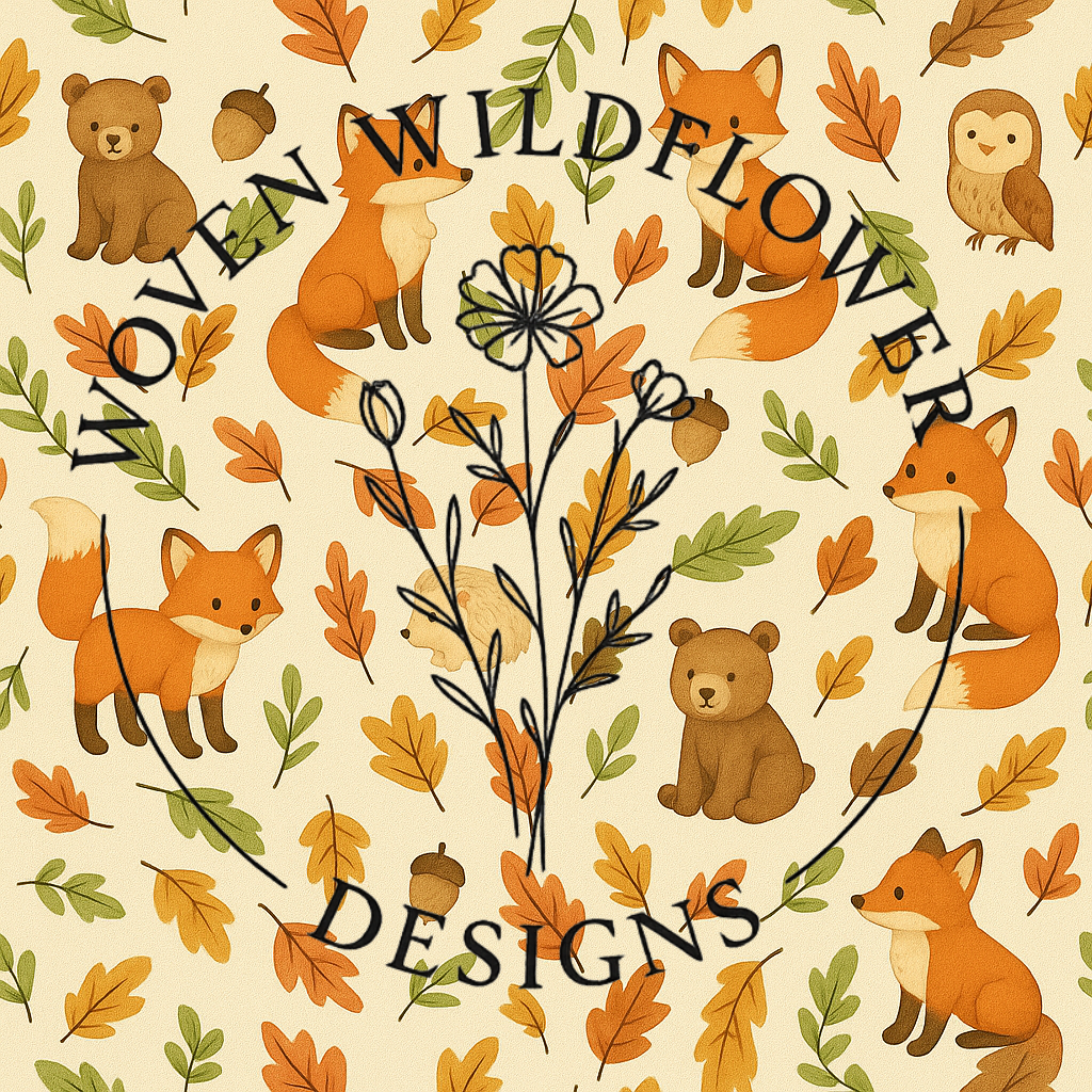 Fox and Friends Forest Toss- Seamless Digital Design