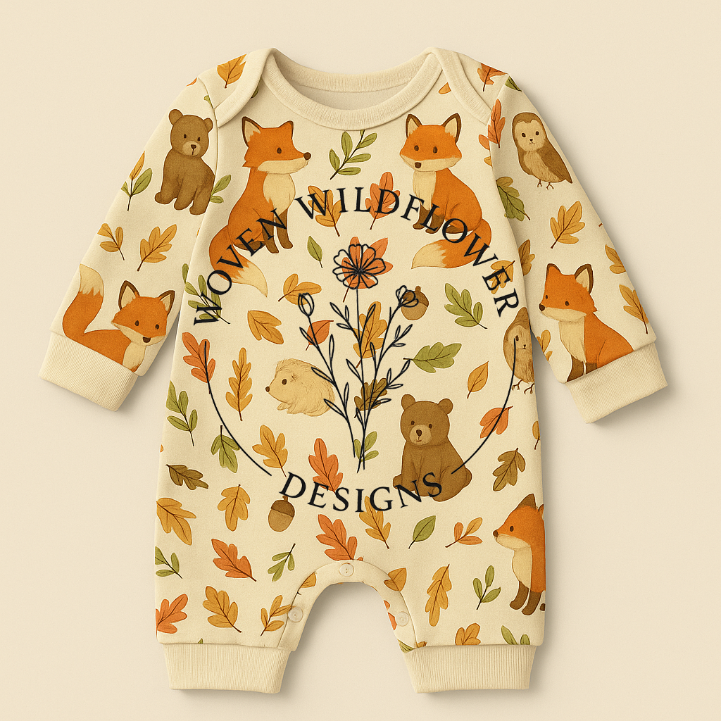 Fox and Friends Forest Toss- Seamless Digital Design