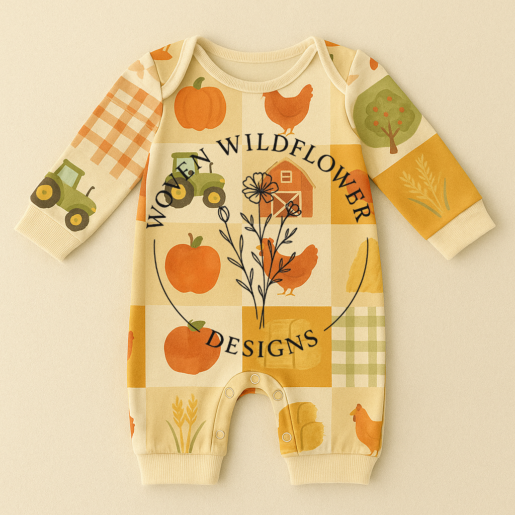 Fall Farm Days Patchwork- Seamless Digital Design