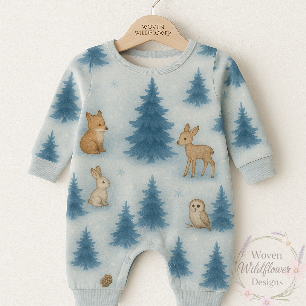 Frozen Forest – Seamless Digital Design
