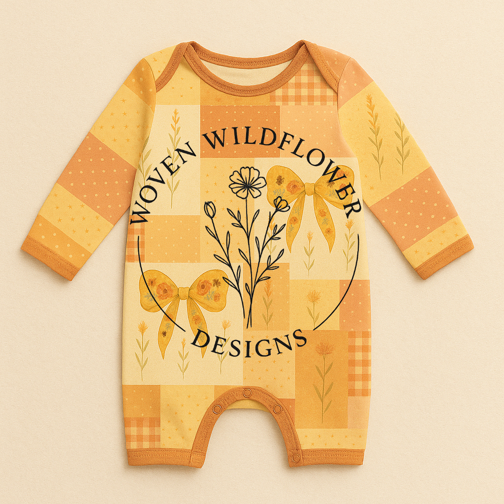 Sunset Wildflower Patch – Seamless Digital Design