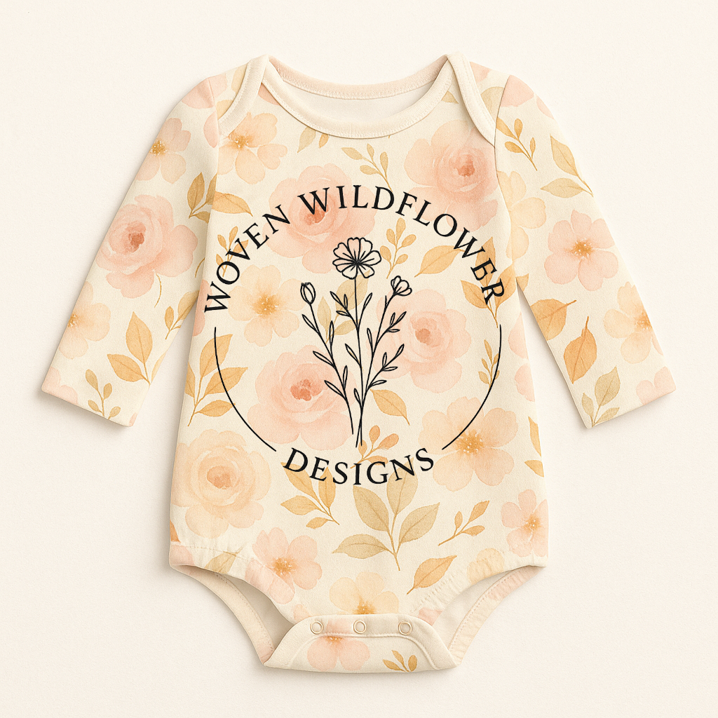Blush Autumn Florals Toss- Seamless Digital Design