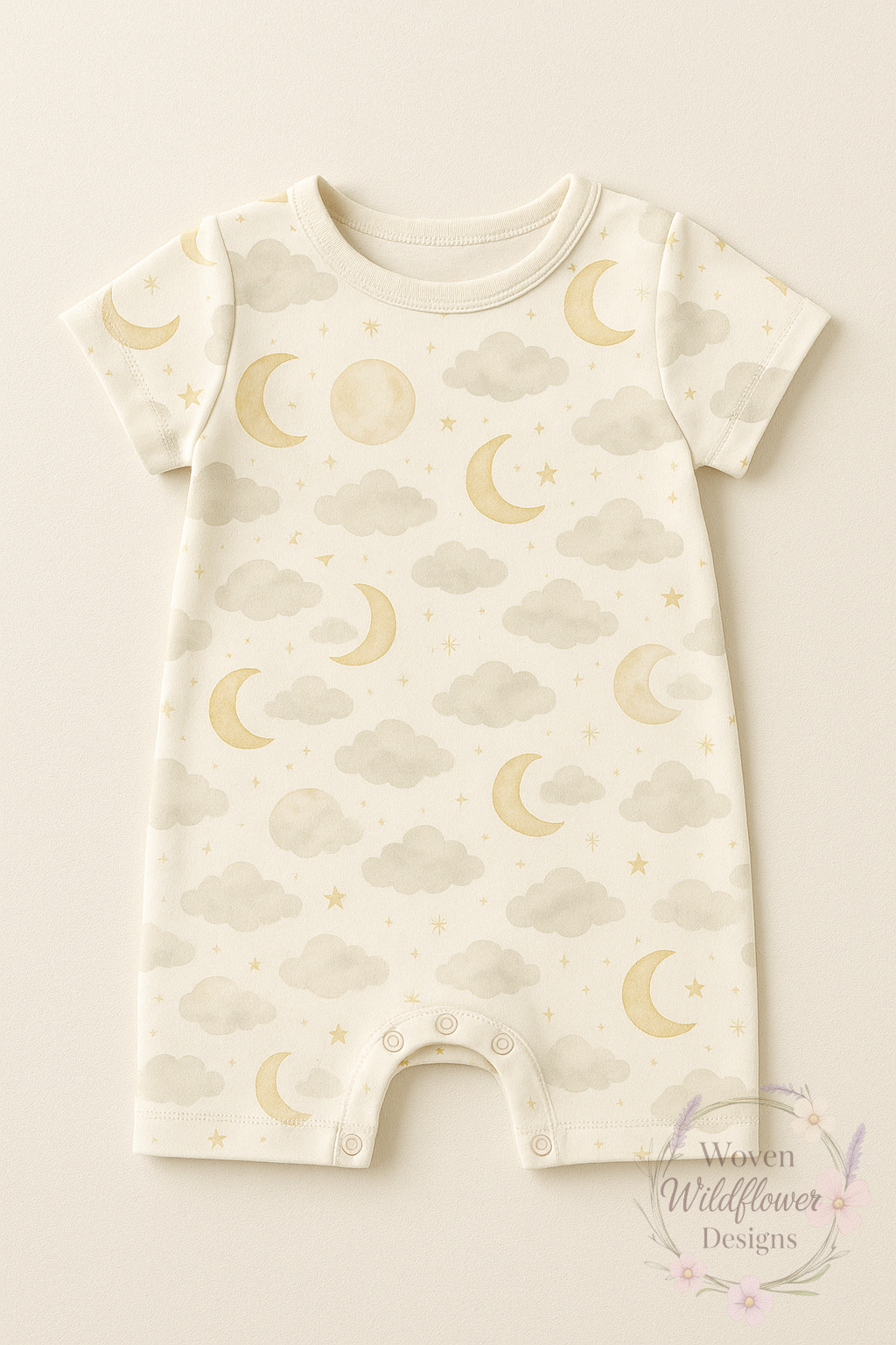 Moon and Stars- Seamless Digital Design
