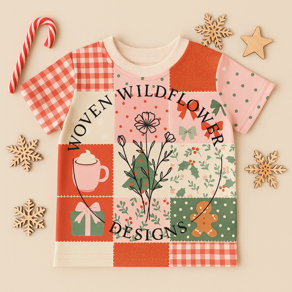 Christmas Patchwork Magic – Seamless Digital Design