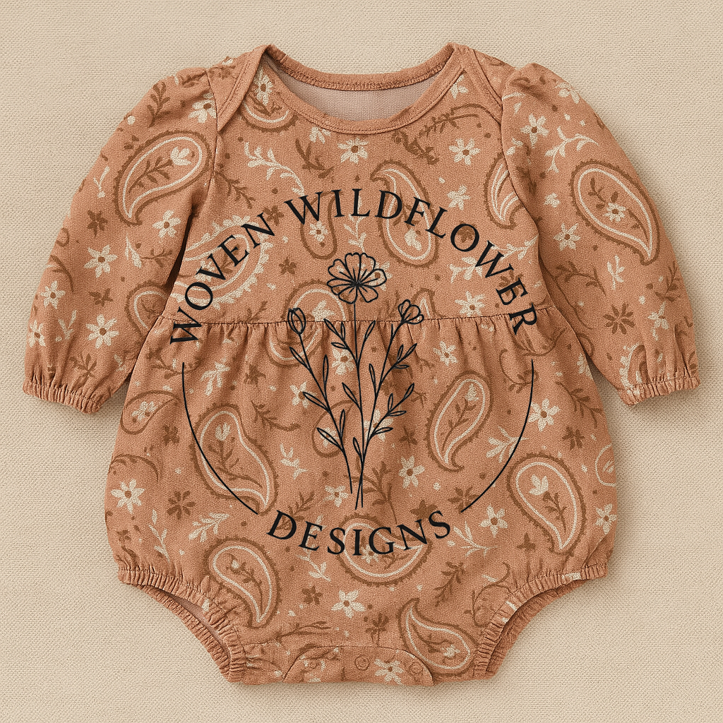 Blush Bandana Paisley – Western Seamless Fabric Design