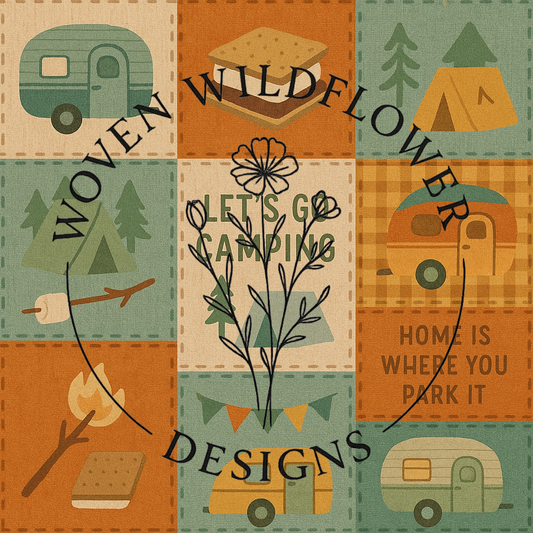 Little Camper Patchwork – Seamless Digital Design