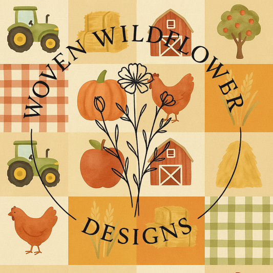 Fall Farm Days Patchwork- Seamless Digital Design