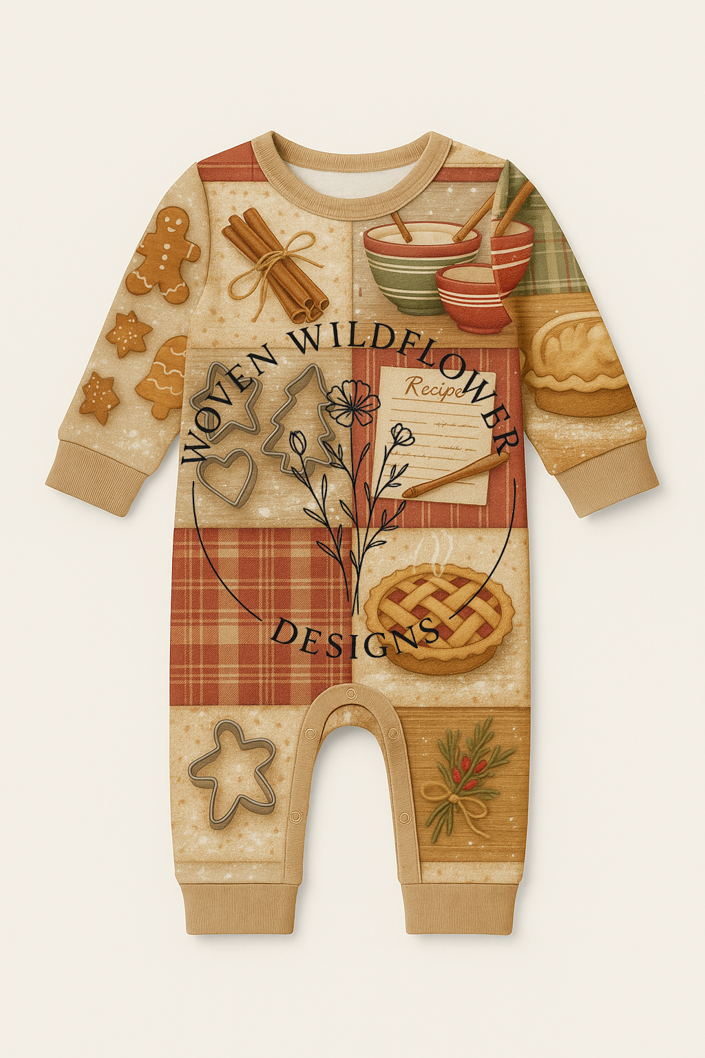 Christmas Kitchen Patch – Seamless Digital Design