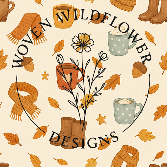 Sweater Weather Toss- Seamless Digital Design