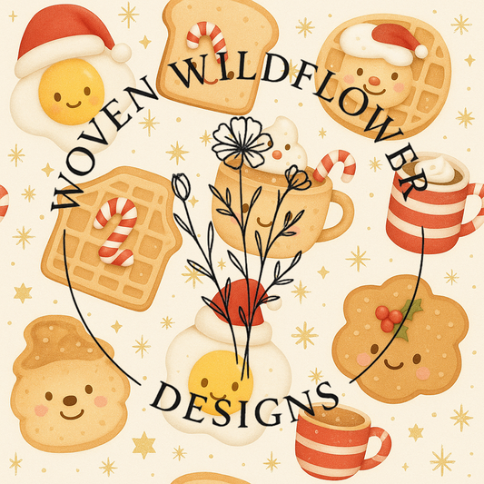 Christmas Breakfast Buddies – Seamless Digital Design