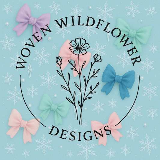 Velvet Bows & Ice Crystals – Seamless Digital Design