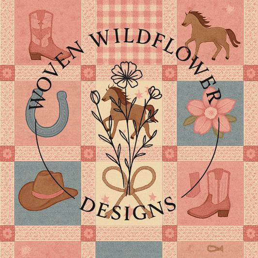 Little Cowgirl Patchwork – Seamless Fabric Design