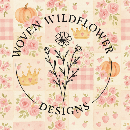 Enchanted Pumpkin Patchwork- Seamless Digital Design