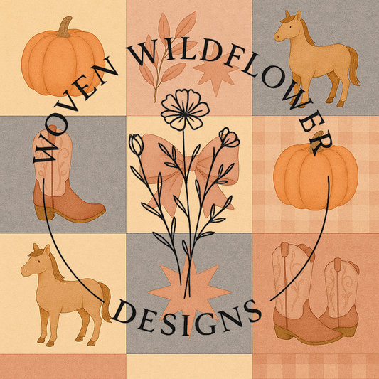 Western Coquette Fall Patchwork – Seamless Digital Design