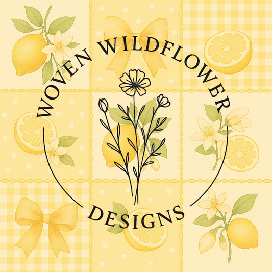 Sunshine Lemon Grove Patchwork – Seamless Digital Design