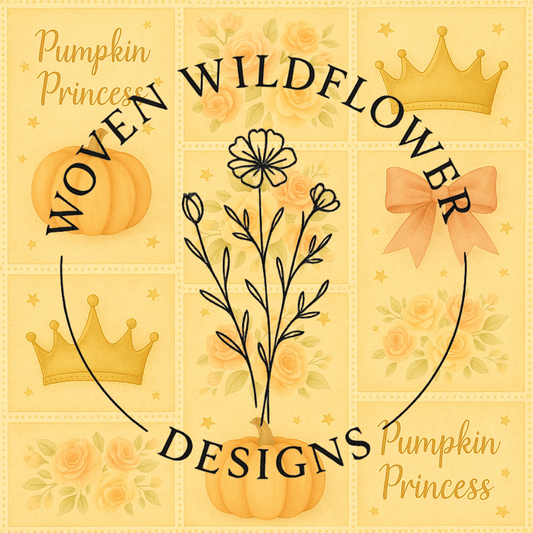 Pumpkin Princess Patchwork – Seamless Fabric Design