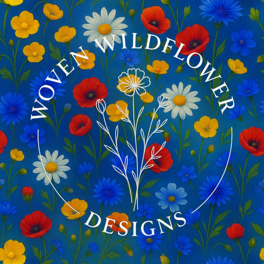 Sunlit Wildflower Field- Seamless Digital Design