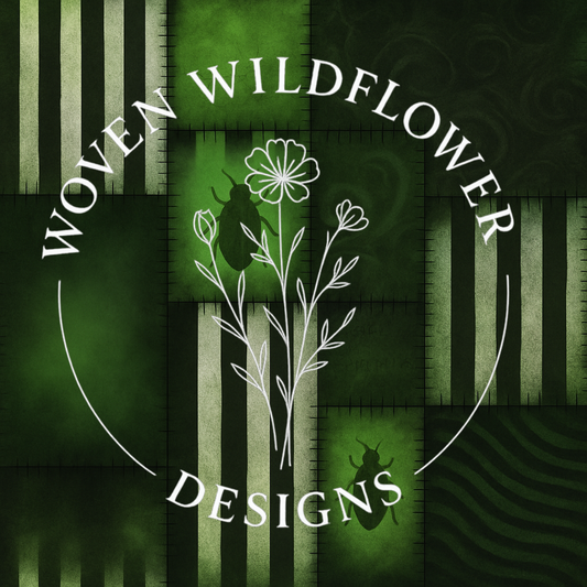 Grunge Green & Black Patches – Seamless Digital Design