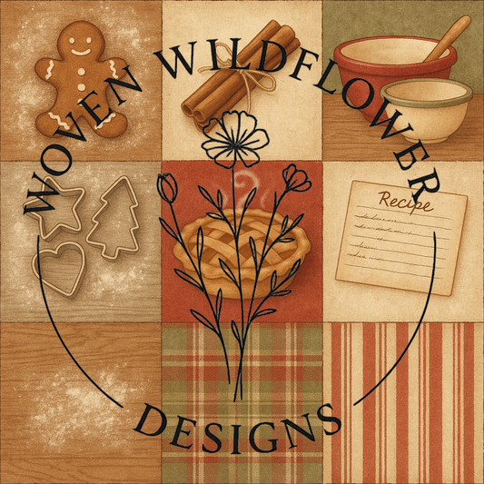 Christmas Kitchen Patch – Seamless Digital Design