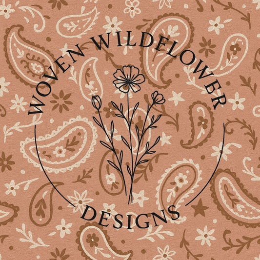 Blush Bandana Paisley – Western Seamless Fabric Design