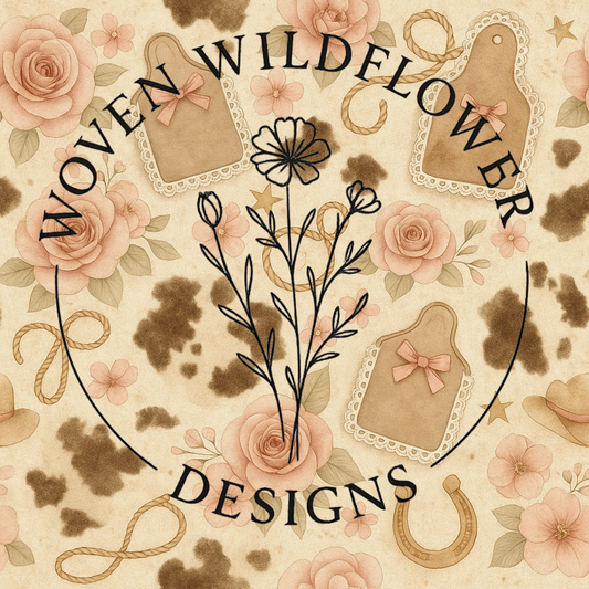 Prairie Lace Cowgirl- Seamless Digital Design