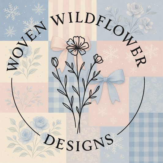 Icy Pastel Bow Patchwork- Seamless Digital Design