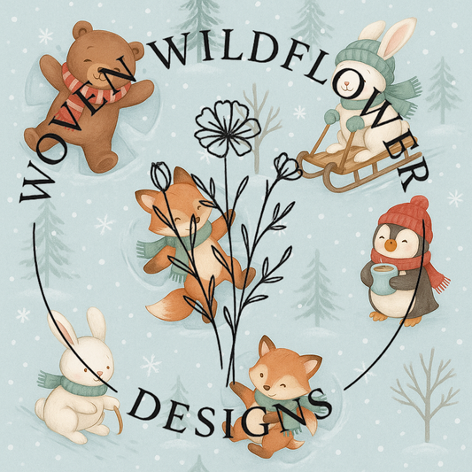 Snow Day Friends – Seamless Digital Design