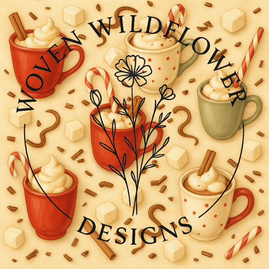 Hot Cocoa & Marshmallow Mix – Seamless Digital Design