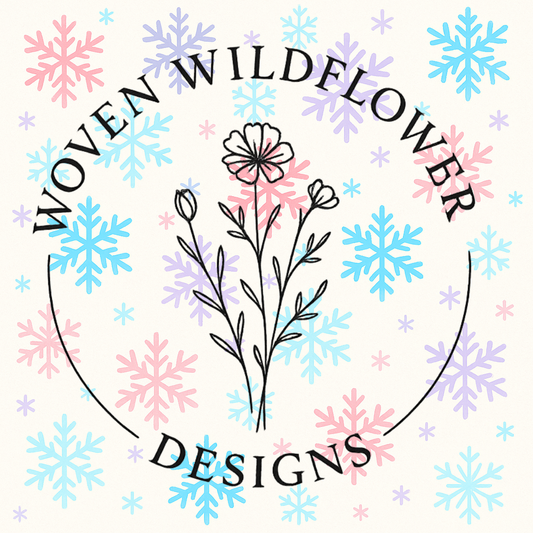 Pastel Snowflake Dreams- Seamless Digital Design