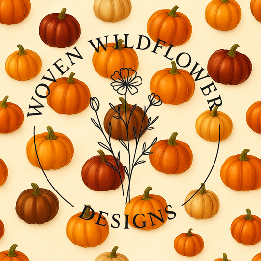 Pumpkin Toss- Seamless Digital Design