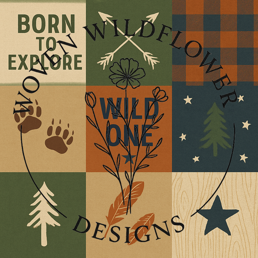 Wild One Patchwork- Seamless Digital Design