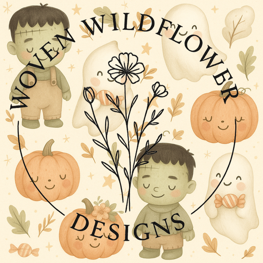 Halloween Friends- Seamless Digital Design