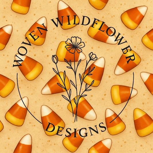 Candy Corn Toss- Seamless Digital Design