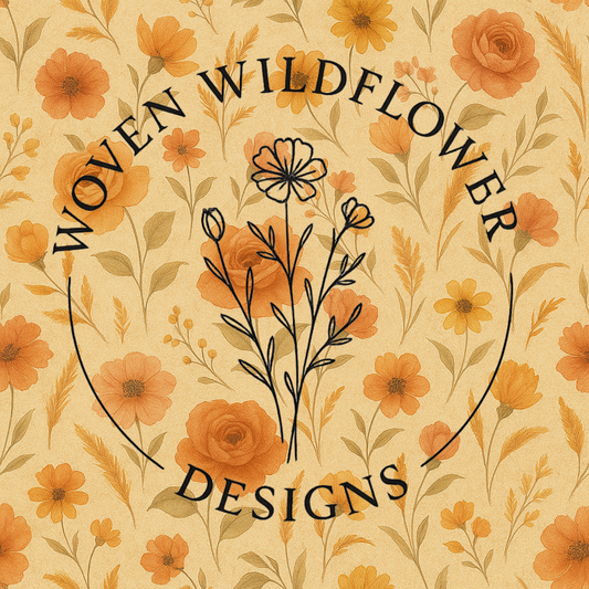 Sunset Meadow Blooms- Seamless Digital Design